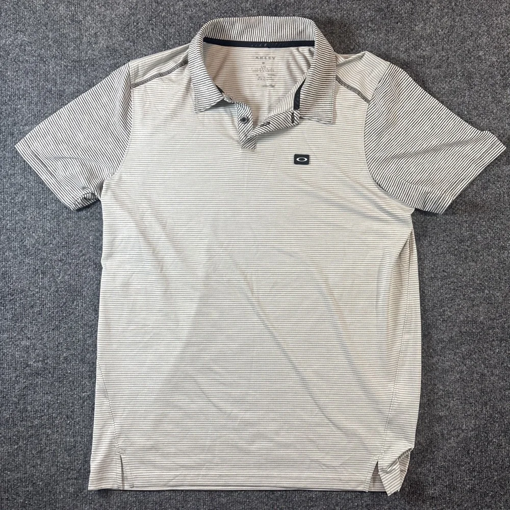 OAKLEY Tailored Fit Men's Sz L Golf Polo Shirt - EXCELLENT CONDITION